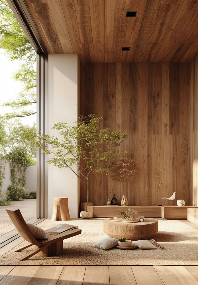 3d rendering wooden house